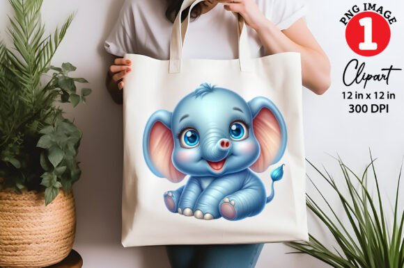 Download Watercolor Elephant Laughing Clipart - Premium Resources
