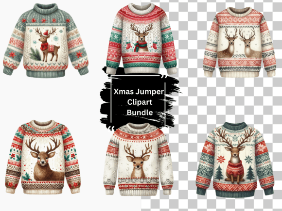Download Watercolor Christmas Jumper Clipart - Premium Resources