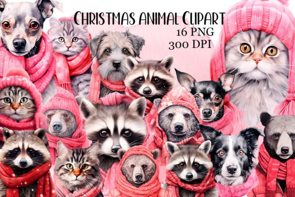 Download Cute Winter Animals Watercolor Clipart - Cute winter animals watercolor Collection